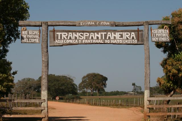 Road sign on Transpantaneiro