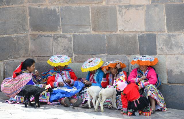 Women in traditional dress, Cusco