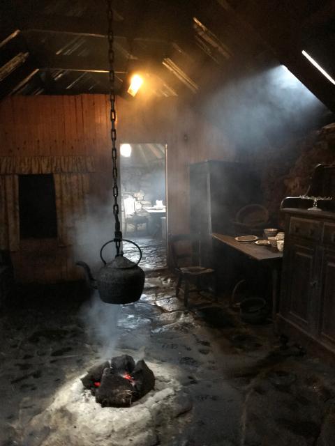 Inside a blackhouse, Isle of Lewis, Scotland