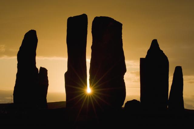 Standing stones, Stones of Callanish, Isle of Lewis, Scotland