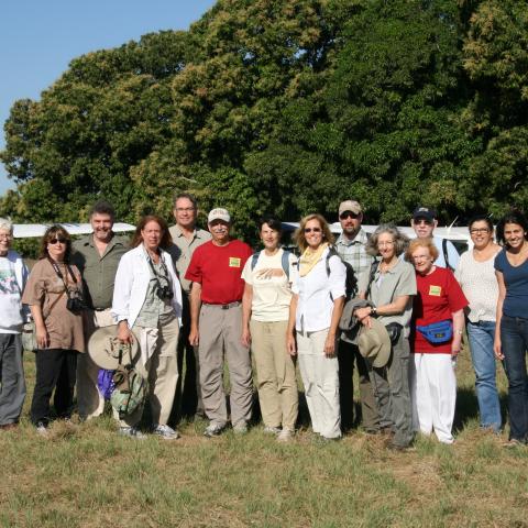 Group at Baia das Pedras about to fly to Jaguar lodge
