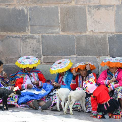 Women in traditional dress, Cusco