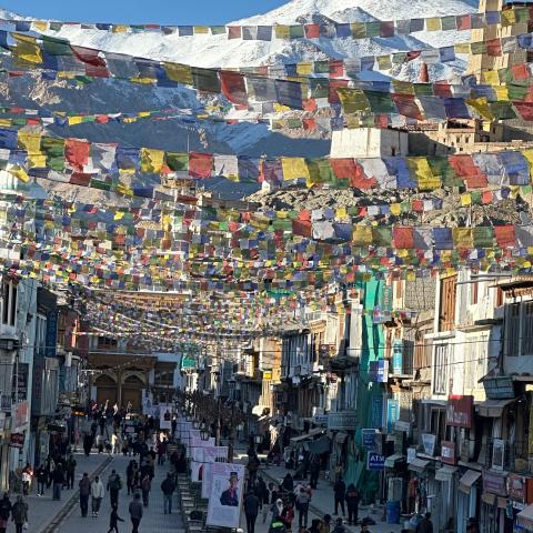 Market scene in Leh