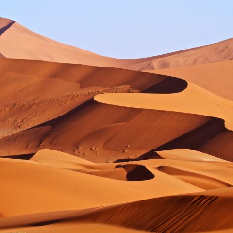 Red sand dunes of Namibia