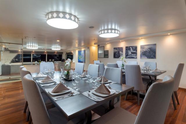 Dining area on MV Horizon