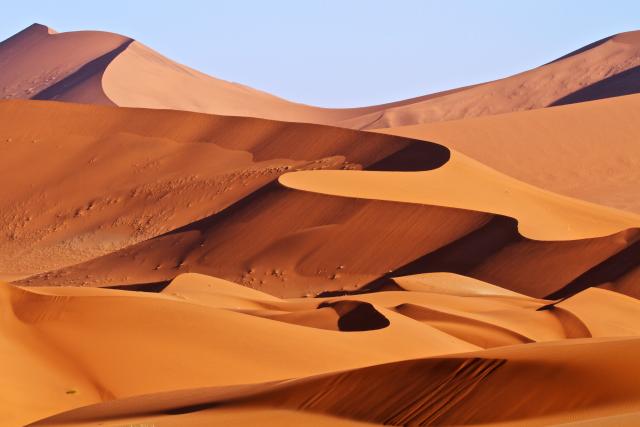 Red sand dunes of Namibia